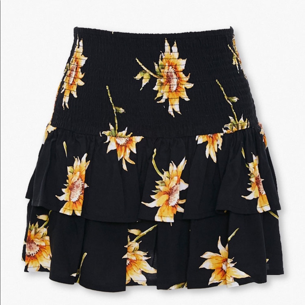 Floral print skirt